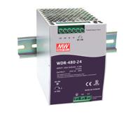wdr-480-48 MEAN WELL WDR Switched Mode DIN Rail Power Supply, 180 → 550V ac ac Input, 48V dc dc Output, 10A Output, 480W
