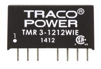 tmr-3-1212wie TRACOPOWER TMR 3WIE DC-DC Converter, 12V dc/ 250mA Output, 4.5 → 18 V dc Input, 3W, Through Hole, +85°C Max Temp