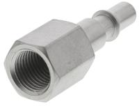 rbe-066101 Staubli - Fluid Connectors Stainless Steel Female Safety Quick Connect Coupling, G 1/4 Female Threaded