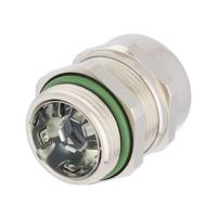 53112530 Lapp SKINTOP Series Nickel Plated Brass Cable Gland, M12 Thread, 3.5mm min., 7mm max., IP68