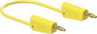 641033-10024 Staubli Test lead, 19A, 30V ac, Yellow, 1m Lead Length