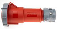 3897 MENNEKES, PowerTOP IP67 Red Cable Mount 4P Industrial Power Socket, Rated At 32A, 400 V