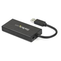st3300gu3b StarTech.com 3 Port USB 3.0 USB A  Hub, AC Adapter Powered, 87 x 43 x 14mm