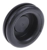 605-661 RS PRO Black PVC 20mm Cable Grommet for Maximum of 16mm Cable Dia.