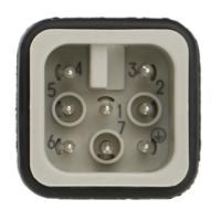09210072632 HARTING Heavy Duty Power Connector Insert, 10A, Male, Han D Series, 8 Contacts