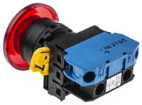 yw1l-m4e10q4r Idec YW Series Illuminated Push Button Complete Unit, Panel Mount, 22mm Cutout, SPST, IP65