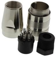 c091-31d007-1002 Amphenol Industrial, C 091 D 7 Pole M16 Din Socket, 5A, 300 V ac/dc IP67, Screw On, Female, Cable Mount