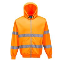b305yerm Portwest Yellow Unisex Hi Vis Hoodie, M