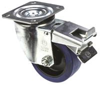 32103bfr LAG Braked Swivel Castor Wheel, 150kg Capacity, 100mm Wheel