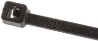 811-1773 RS PRO Cable Tie, Flame Retardant, 100mm x 2.5 mm, Black Nylon, Pk-100
