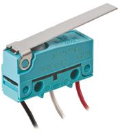 abs161340 Panasonic Long Hinge Lever Micro Switch, Pre-wired Terminal, 2 A @ 30 V dc, SP-CO, IP67
