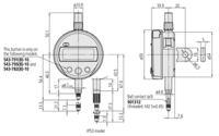 543-782-10 Mitutoyo Imperial, Metric Plunger Digital Indicator, 12.7 mm Measurement Range, 0.01 mm Resolution , ±0.02 mm