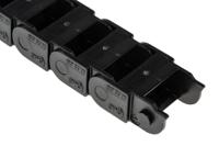 06200180 Igus 6, e-chain Black Cable Chain - Flexible Slot, W20 mm x D10.5mm, L1m, 18 mm Min. Bend Radius, Igumid G