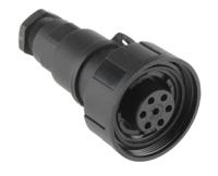 px0745s Bulgin Circular Connector, 7 Contacts, Cable, Standard Connector, Socket, Female, IP68, Standard Buccaneer Series
