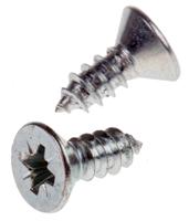 546-5553 RS PRO Bright Zinc Plated Steel Countersunk Head Self Tapping Screw, N°10 x 1/2in Long 13mm Long