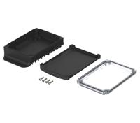 48424350hmt2 Bopla BoVersa Series Black, Transparent Polycarbonate General Purpose Enclosure, 216 x 120 x 55.5mm