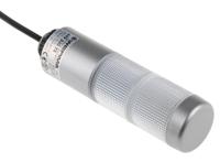 69932075 Werma Kompakt 37 Series Clear, Green/Red (LED Colour) Buzzer Signal Tower, 2 Lights, 24 V ac/dc, Base Mount, Tube