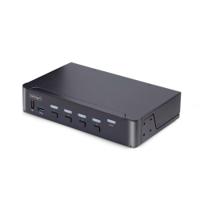 d86a2-4-port-8k-kvm StarTech.com 4 Port USB DisplayPort KVM Switch, 3.5 mm Stereo 7680 x 4320 Maximum Resolution