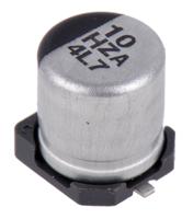 eehza1h100r Panasonic 10μF Surface Mount Polymer Capacitor, 50V dc
