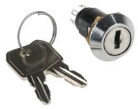 srl5md2 Lorlin Key Switch, DPDT, 1 A @ 24V ac dc / 115V ac 2-Way Random-Key