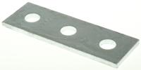 p-1066 Steel Rectangular Bracket 3 Hole, 14.3mm Holes, 120 x 40mm