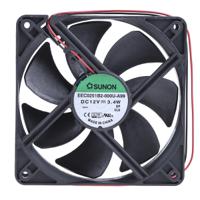 eec0251b2-000u-a99 Sunon EE Series Axial Fan, 12 V dc, DC Operation, 158m³/h, 3.4W, 279mA Max, 120 x 120 x 25mm