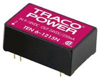 ten-6-2413n TRACOPOWER TEN 6N DC-DC Converter, 15V dc/ 400mA Output, 18 → 36 V dc Input, 6W, Through Hole, +85°C Max Temp