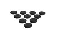 rm768blk Eclipse Button Magnet 30mm Self-Adhesive Ferrite, 0.5kg Pull