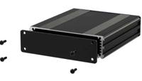 195-1519 RS PRO Black Aluminium Instrument Case, 220 x 108.5 x 30mm