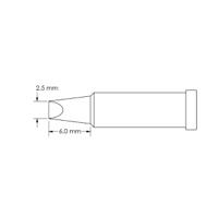 gt4-ch0025p Metcal GT4-CH0025P 2.5 x 6 mm Chisel Soldering Iron Tip for use with Soldering Iron
