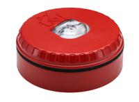 547026full-0816 Eaton Red Flashing Beacon, 9 → 60 V dc, Wall Mount, LED Bulb, IP33C