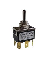 206-6987 RS PRO Toggle Switch, PCB Mount, (On)-Off-(On), DPDT, Solder Terminal