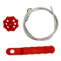 122250 Brady Red 6-Lock Glass-Filled Nylon Cable Lockout Devices, 8.13mm Shackle