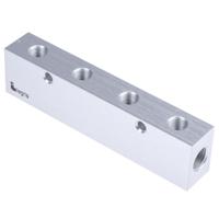 3311-10-13-04 Legris 3311 4 Outlet Manifold, G 1/4 G 1/8