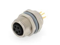 t4041417051-001 TE Connectivity Circular Connector, 5 Contacts, PCB, M8 Connector, Plug, Female, IP67, T4041417051 Series