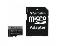 47045 Verbatim 256 GB MicroSDHC, MicroSDXC Micro SD Card, UHS Speed Class 3