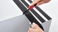 60955-00000-00 Tesa 60955 Black Aluminium Foil 18m Adhesive Anti-slip Tape, 0.75mm Thickness