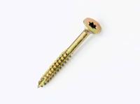 vorttx050060rs UNIFIX VORTEX Torx Countersunk Steel Wood Screw, Yellow Passivated, Zinc Plated, NA, 5mm Thread, 2.36in Length, 60mm