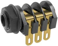 175-0158 RS PRO Jack Connector Panel Mount Stereo Socket, 3Pole 5A