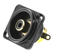 nf2d-b-0 Neutrik Panel Mount RCA Socket, Gold over Nickel, 16A