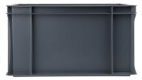 725-9151 RS PRO 20L Grey Plastic Medium Euro Containers, 400mm x 300mm x 220mm