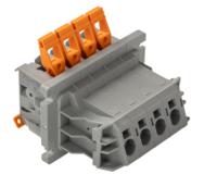 1821070 Phoenix Contact PLW 16-6/4-10 Series Feed Through Terminal Block, 4-Contact, 10mm Pitch, Panel Mount, 1-Row, Screw