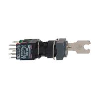 xb6cgh5b Schneider Electric Key Switch Selector Switch - (1 NO + 1 NC) 16mm Cutout Diameter 3 Positions
