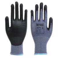 241pf-09 Unigloves 241PF Black, Blue Fibreglass, HPPE, Nylon, Spandex Work Gloves, Size 9, Smart Power Selector Coating