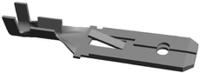 160645-2 TE Connectivity FASTIN-FASTON .250 Uninsulated Male Spade Connector, Tab, 6.35 x 0.81mm Tab Size, 0.3mm² to 0.8mm²