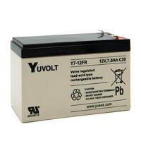 y7-12fr Yuasa 12V Faston 4.8mm Sealed Lead Acid Battery, 7Ah