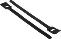 179-7166 RS PRO Cable Tie, Hook and Loop, 225mm x 25 mm, Black Nylon, Pk-10