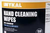 0003dsihandwipes Mykal Industries Wet Hand Wipes, Bucket of 150, 250 x 300mm