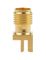 142-0711-841 Cinch SMA Series, Jack Edge Mount SMA Connector, 50Ω, Solder Termination, Straight Body