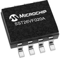 sst26vf020a-104isn Microchip 2Mbit SPI, SQI Flash Memory 8-Pin SOIC, SST26VF020A-104I/SN